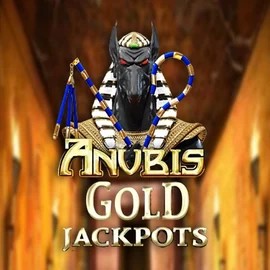 Anubis Gold Jackpots slot logo by Inspired Gaming at Rolldorado Casino