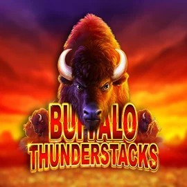 Buffalo Thunderstacks logo by Amatic Industries at Rolldorado CasinoBuffalo Thunderstacks