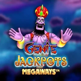 Logo of Genie Jackpots Megaways from Blueprint Gaming at Rolldorado Casino