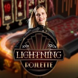 Lightning Roulette game by Evolution – logo hosted on Rolldorado Casino