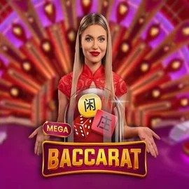Live Casino logo of Mega Baccarat from Pragmatic Play at Rolldorado Casino
