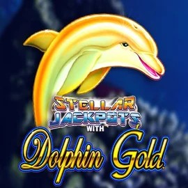 Jackpots logo of Dolphin Gold with Stellar Jackpots from Lightning Box Game at Rolldorado Casino