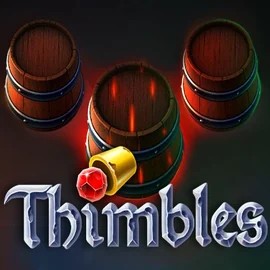 Thimbles slot logo by Evoplay at Rolldorado CasinoThimbles