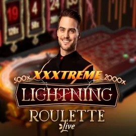 XXXtreme Lightning Roulette online game logo by Evolution on rolldoradoscasino.de